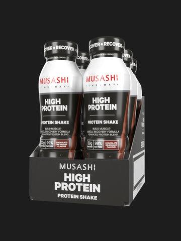 Musashi High Protein Shake 375ml (Box of 6 Drinks) Vanilla