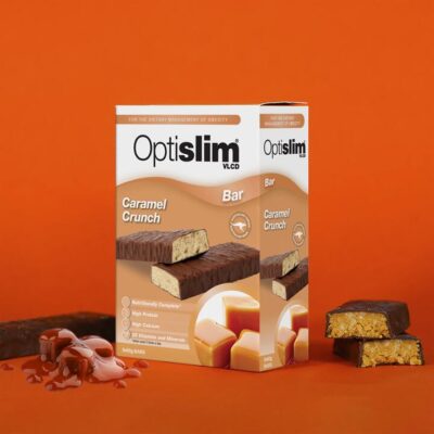 Optislim VLCD Slim Bars Caramel Crunch Flavour (Pack of 5 X 60g each)