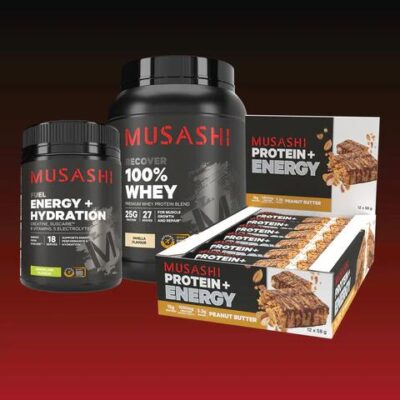 Musashi All Sports Bundle Pack Vanilla / Watermelon / Banana Bread