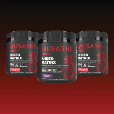 Musashi Shred Matrix Value Bundle Pack Raspberry Lemonade / Raspberry Lemonade / Passionfruit