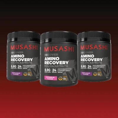 Musashi Amino Recovery Value Bundle Pack Purple Grape / Watermelon / Purple Grape