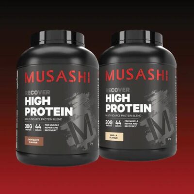 Musashi 4kg Value Bundle – High Protein Powder Chocolate / Vanilla