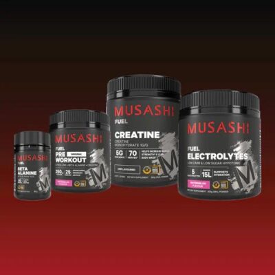 Musashi Ultimate Fuel Bundle Pack Lemon Lime / Watermelon / Unflavoured (350G)