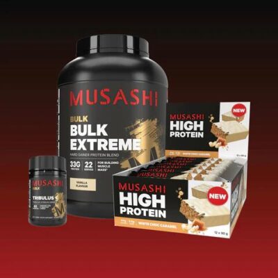 Musashi Mass Gainer Bundle Pack Milk Chocolate Brownie / Vanilla