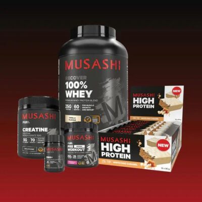 Musashi Power Bundle 2.0 Chocolate / Lemon Lime / Rocky Road