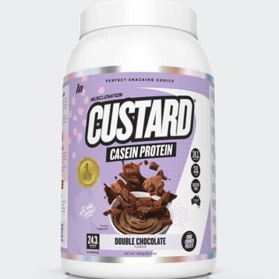 Muscle Nation CUSTARD Casein Protein - Double Chocolate - 25 serves