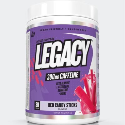Muscle Nation LEGACY Pre Workout Energy - Red Candy Sticks - 30 serves