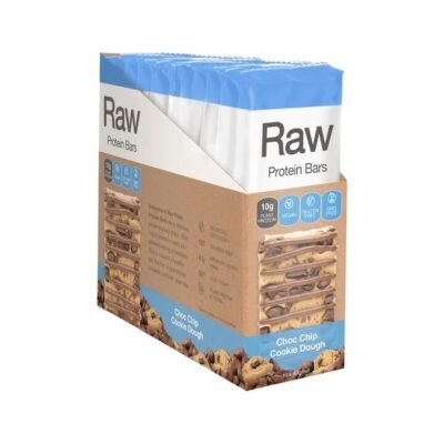 Amazonia Raw Protein Bars Choc Chip Cookie Dough 40 gm x 10 Pack