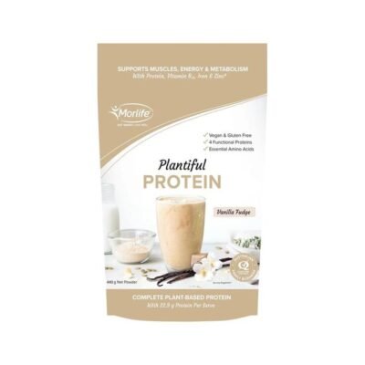 Morlife Plantiful Protein Powder Vanilla Fudge 440 gm