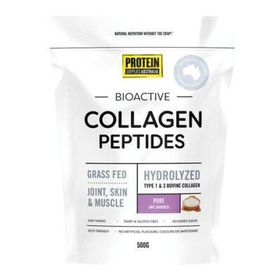 Protein Supplies Australia Bioactive Collagen Peptides Unflavoured 500 gm