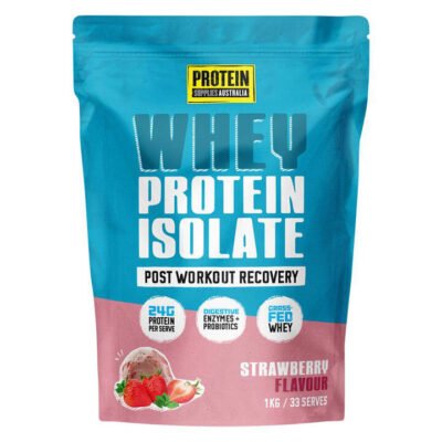 Protein Supplies Australia Whey Protein Powder Strawberry 1 kg