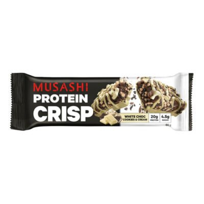 Musashi Protein Crisp Bar White Choc Cookies & Cream 60 gm