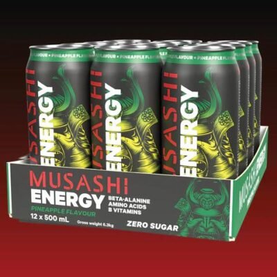 Musashi Energy Drink 500ml 12pack PINEAPPLE